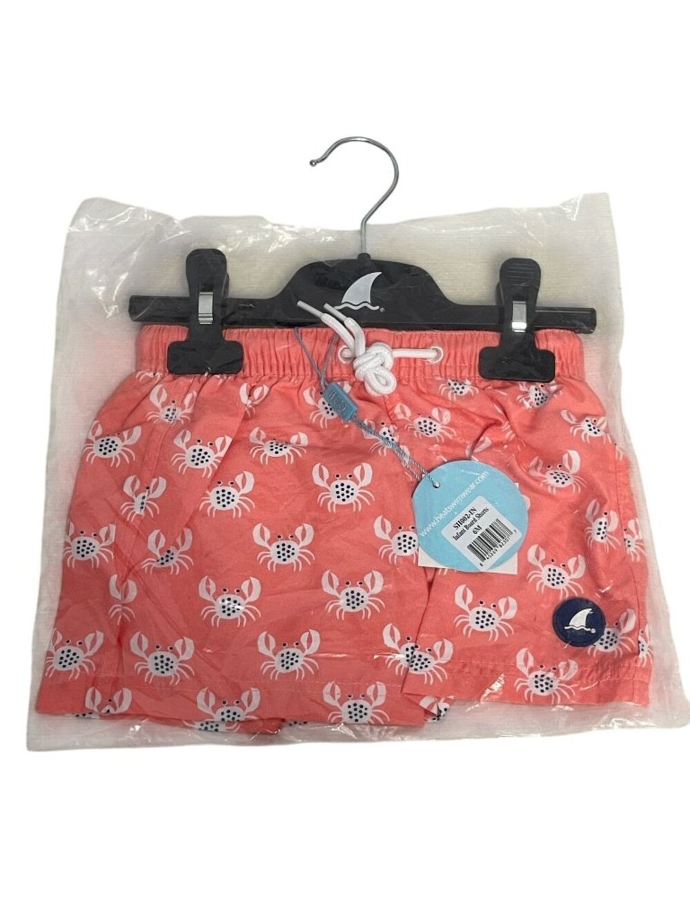 New With Tags Heat Swimwear Infant Board Shorts Crabs Size 6 Month Pool Beach